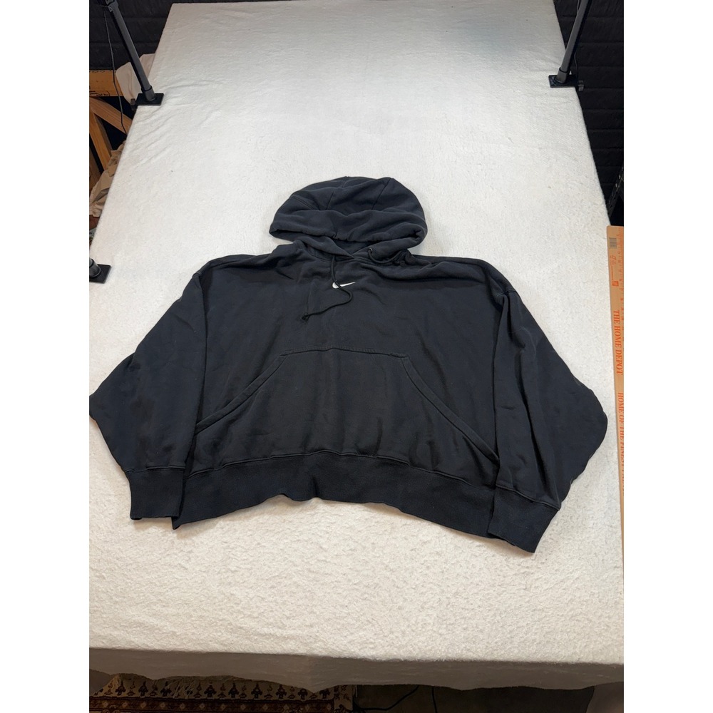 Nike Sportswear Essential Fleece Cropped Hoodie Black XL BV4116-010